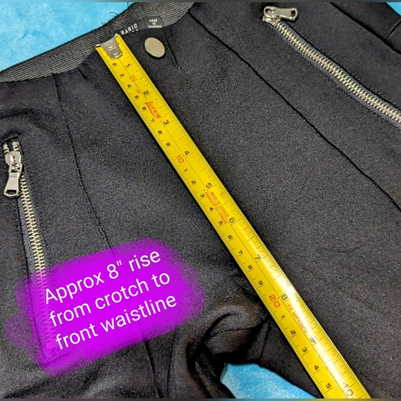 ZARA Basic Collection size XS, black dressy pants, EUC, crop skinny style - Picture 7 of 13